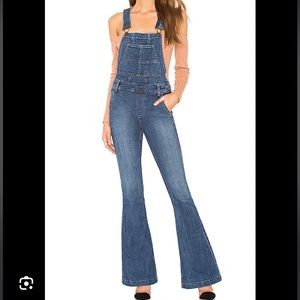 Free people Carly flared overalls. Size 29.